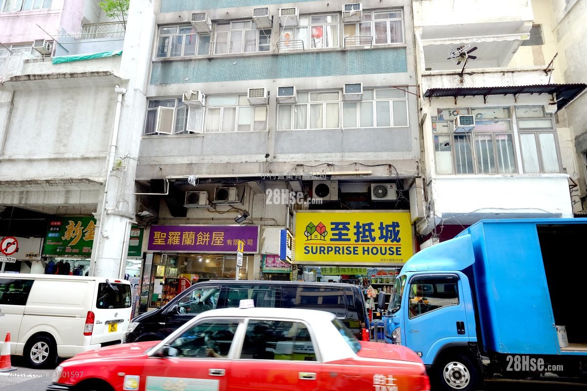 building outlook: 291-293 Queen's Road West Rental Studio , 1 Bathroom 150 ft²