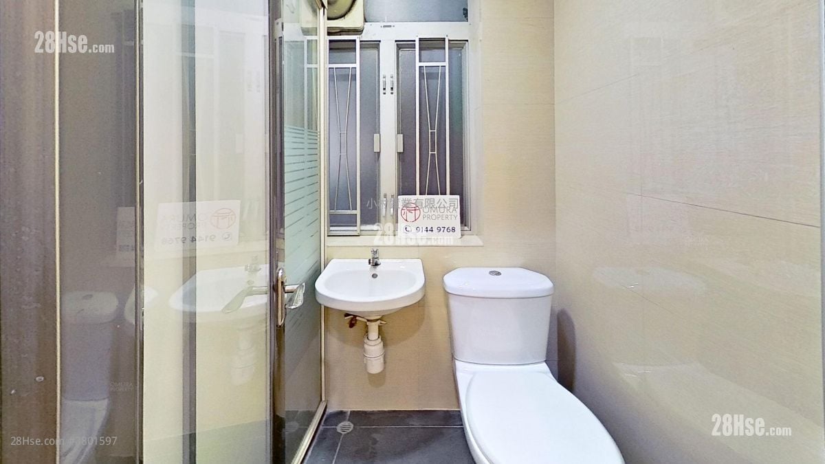 bathroom: 291-293 Queen's Road West Rental Studio , 1 Bathroom 150 ft²