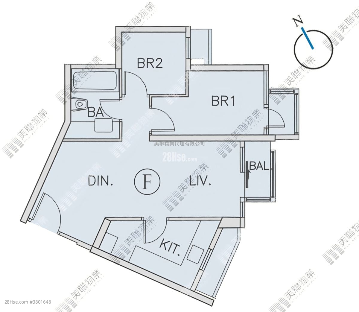 The Papillons Sell 2 Bedrooms , 1 Bathroom 529 ft²