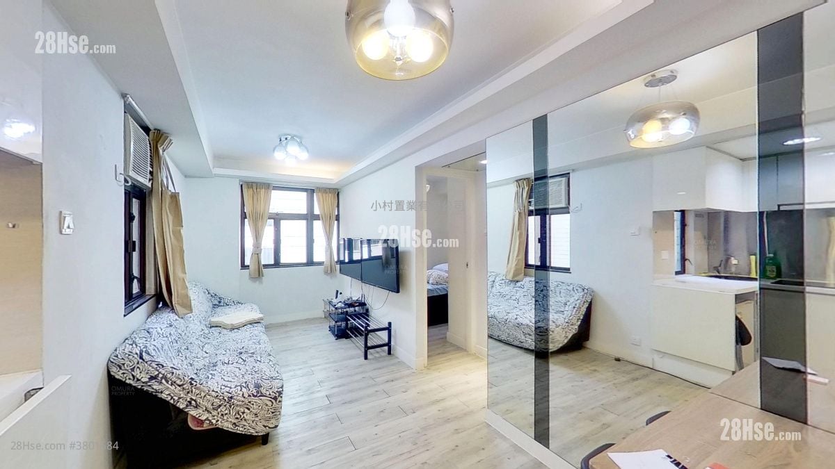 living room: Hang Shun Mansion Rental 2 Bedrooms , 1 Bathroom 328 ft²