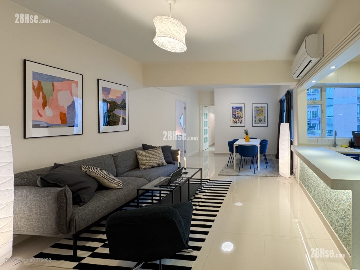 金坚大厦 租盘 1 房 , 1 浴室 118 平方尺