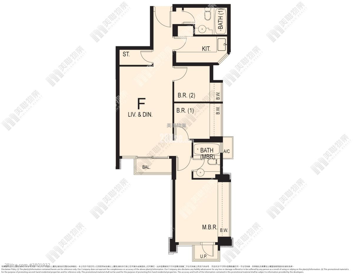 City Point Sell 3 Bedrooms , 2 Bathrooms 713 ft²