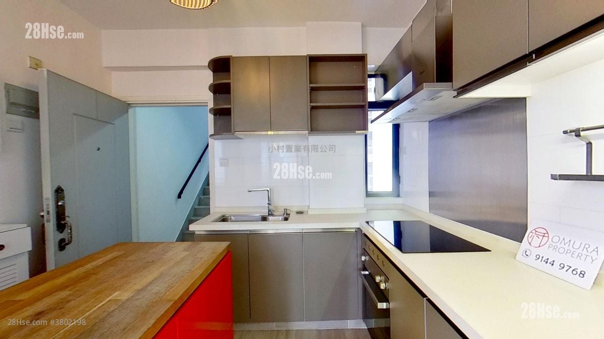 廚房: 謝斐道182號 租盤 1 房 , 1 浴室 436 平方呎