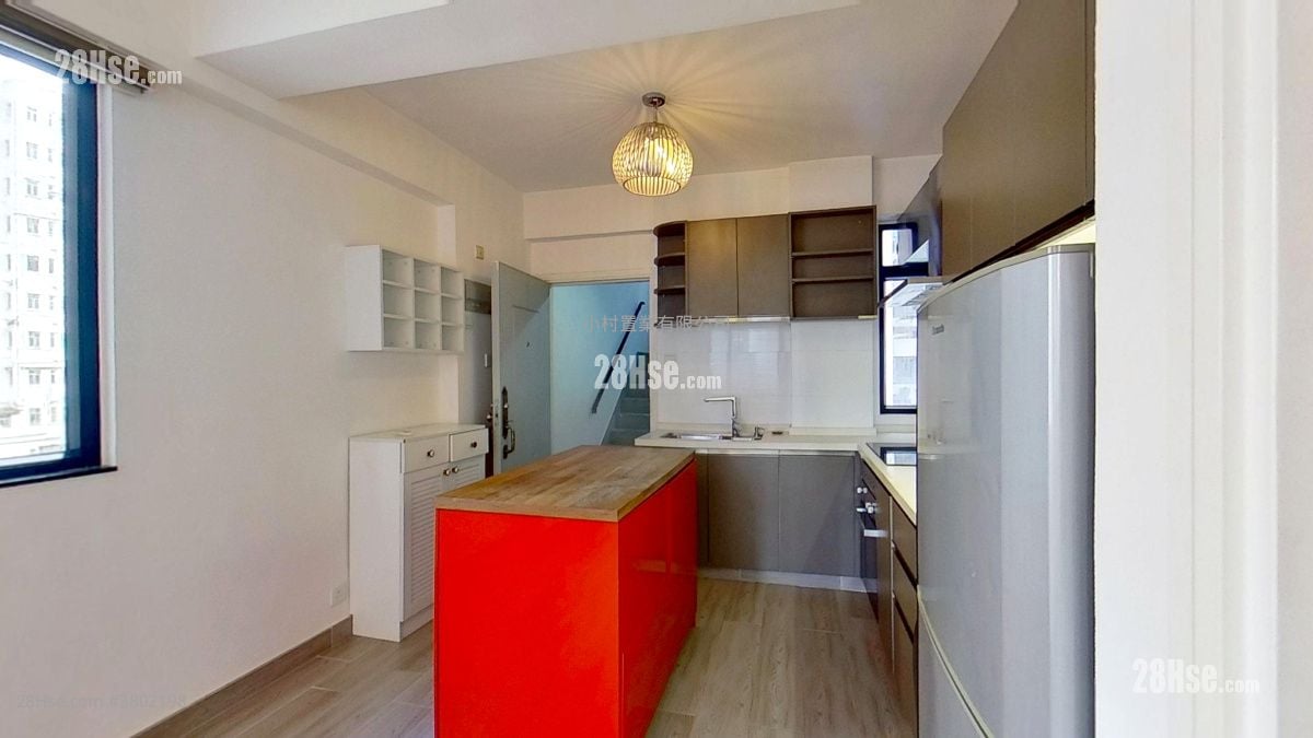 廚房: 謝斐道182號 租盤 1 房 , 1 浴室 436 平方呎