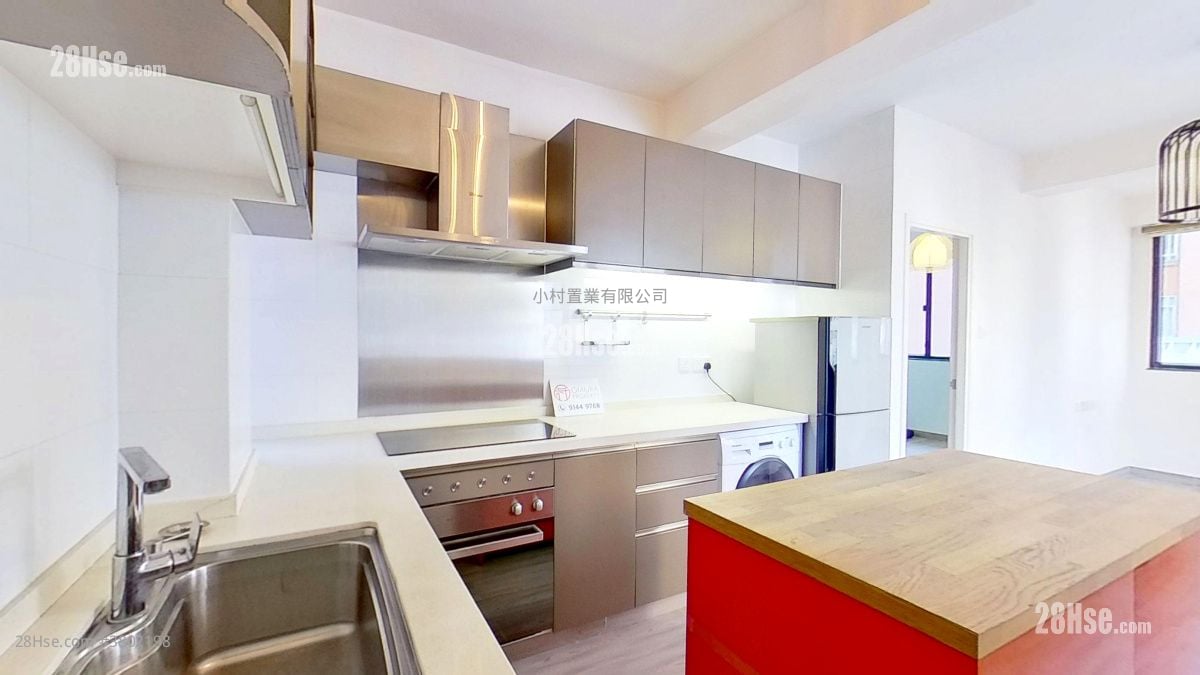 廚房: 謝斐道182號 租盤 1 房 , 1 浴室 436 平方呎