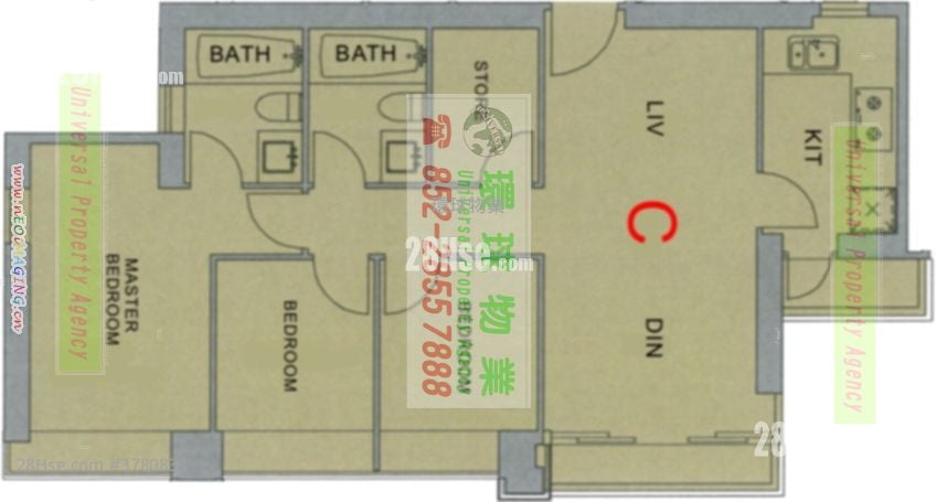 Lexington Hill Rental 3 Bedrooms , 2 Bathrooms 751 ft²