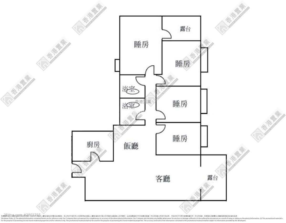Mei Foo Sun Chuen Sell 4 Bedrooms , 3 Bathrooms 1,449 ft²