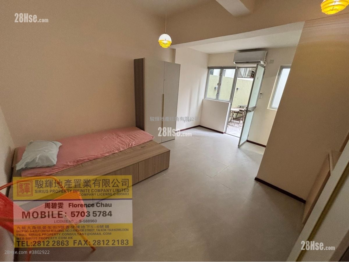 曾榕大厦 租盘 开放式间隔 , 1 浴室 1,063 平方尺