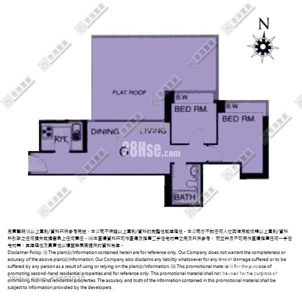 宇晴轩 售盘 2 房 , 1 浴室 442 平方尺