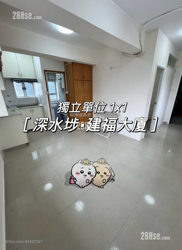 建福大厦 租盘 1 房 , 1 浴室 310 平方尺