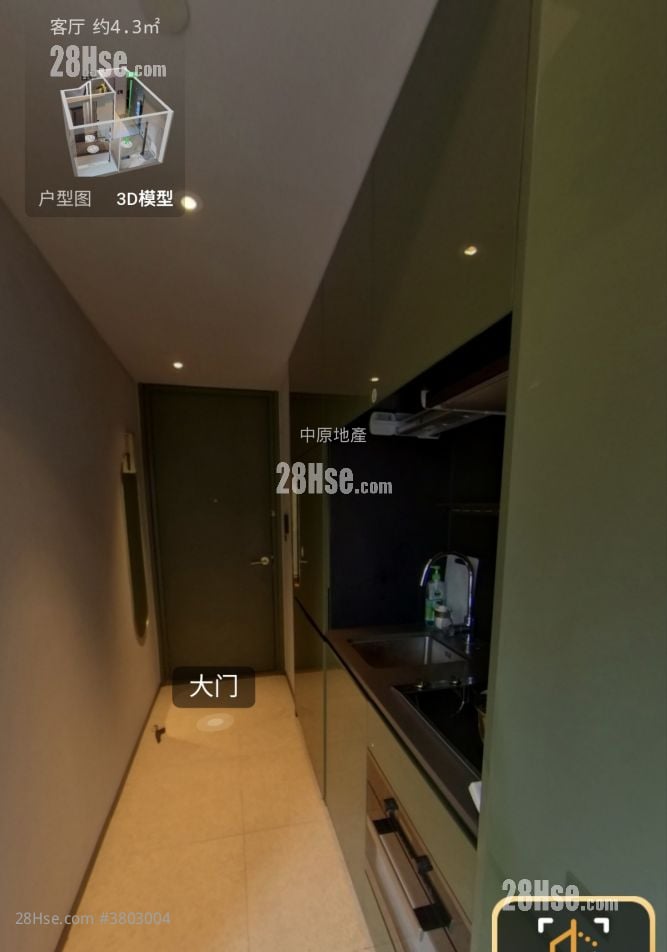 瑧桦 租盘 开放式间隔 , 1 浴室 204 平方尺