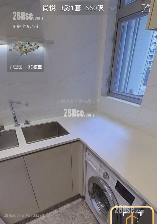 尚悦 售盘 3 房 , 2 浴室 660 平方尺
