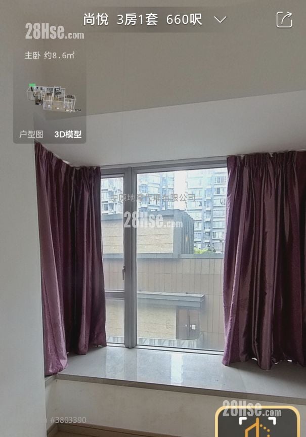 尚悦 售盘 3 房 , 2 浴室 660 平方尺