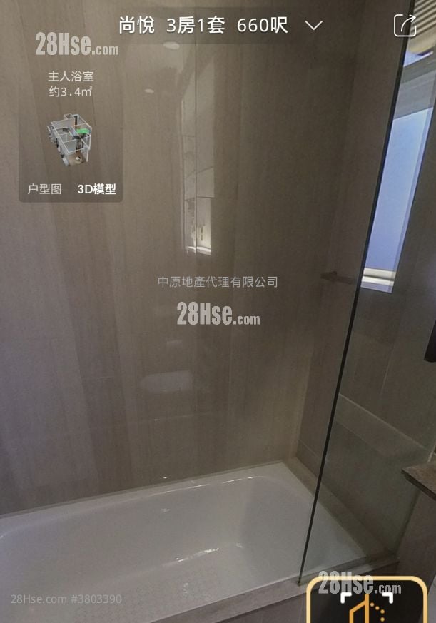 尚悦 售盘 3 房 , 2 浴室 660 平方尺