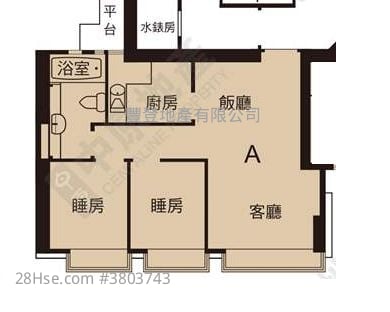 翰庭轩 售盘 2 房 , 1 浴室 446 平方尺