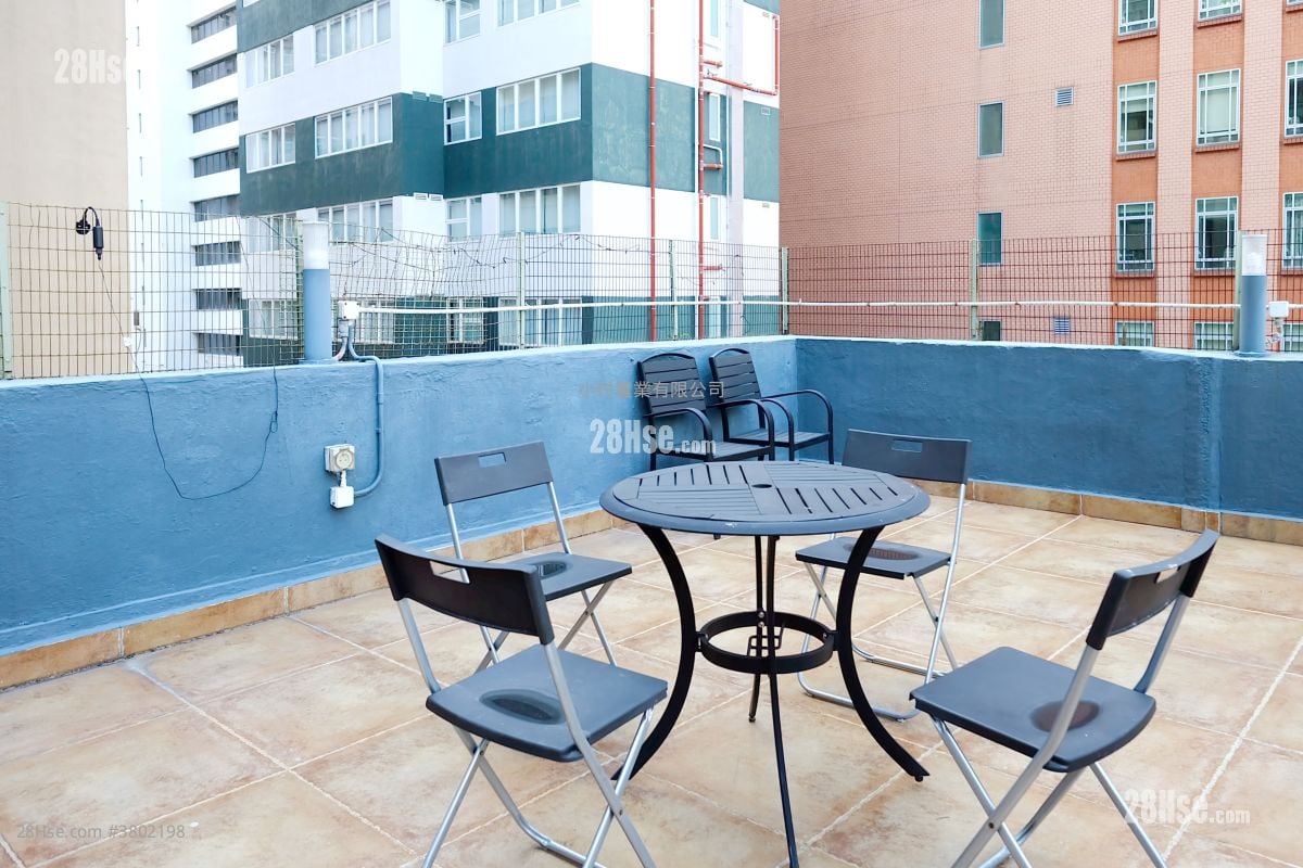 天台: 謝斐道182號 租盤 1 房 , 1 浴室 436 平方呎