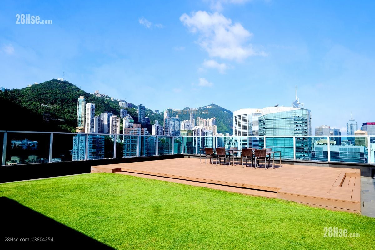 天台: 嘉荟轩 租盘 1 房 , 1 浴室 438 平方尺