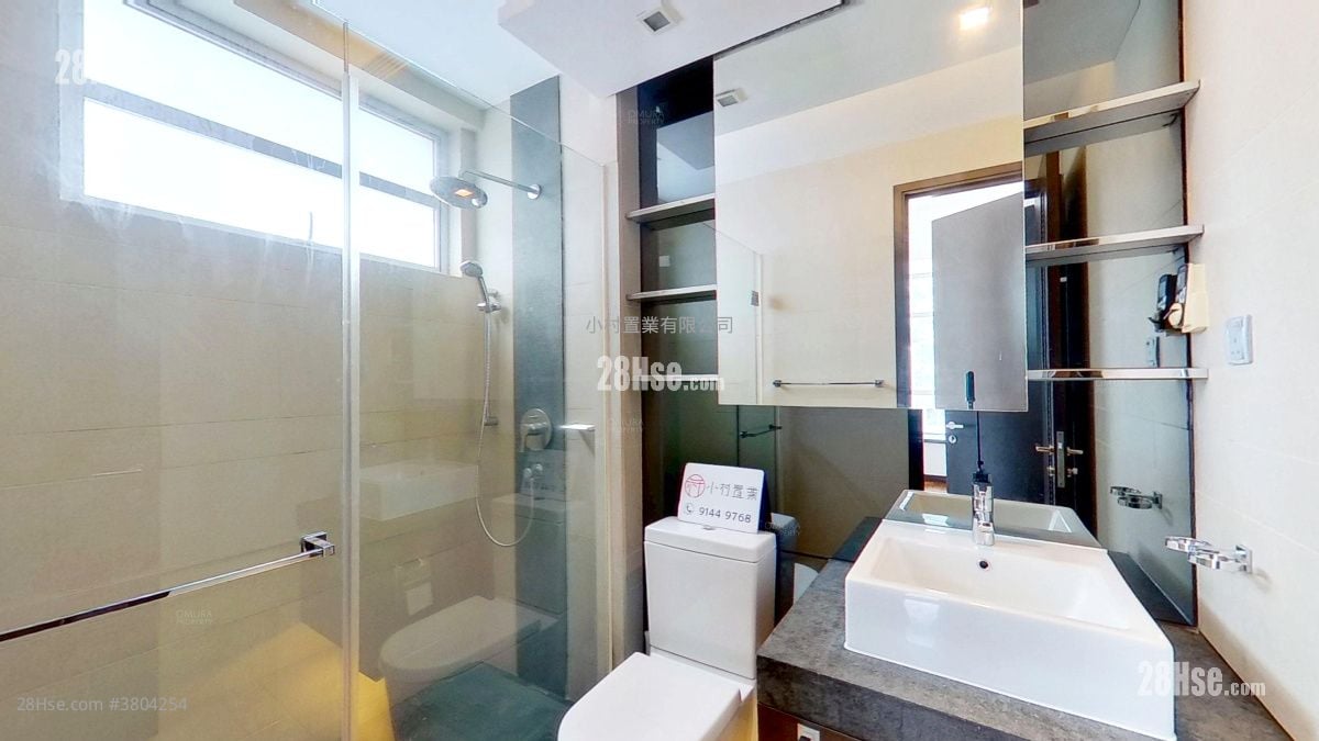 浴室: 嘉荟轩 租盘 1 房 , 1 浴室 438 平方尺