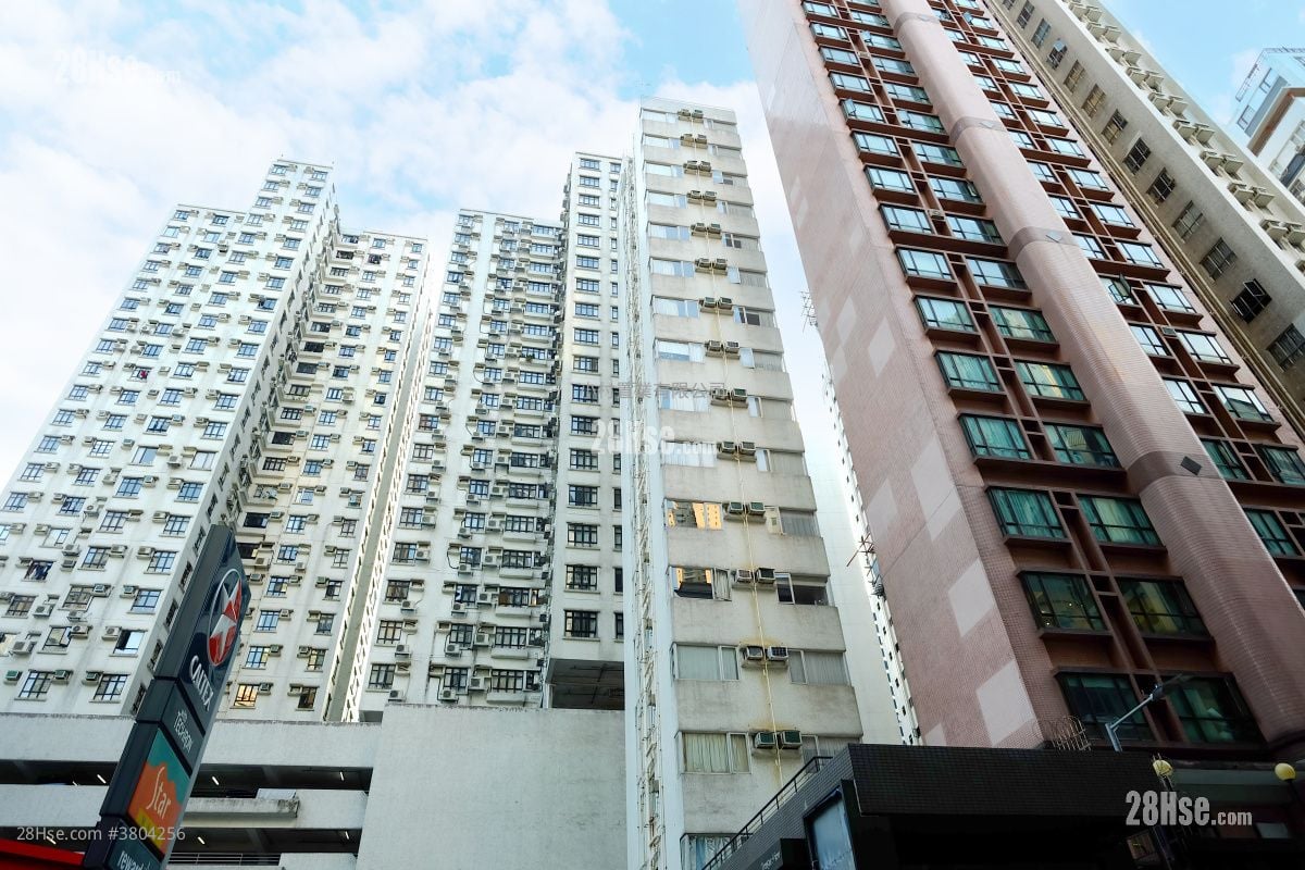 大厦外观: 御珍阁 租盘 1 房 , 1 浴室 341 平方尺