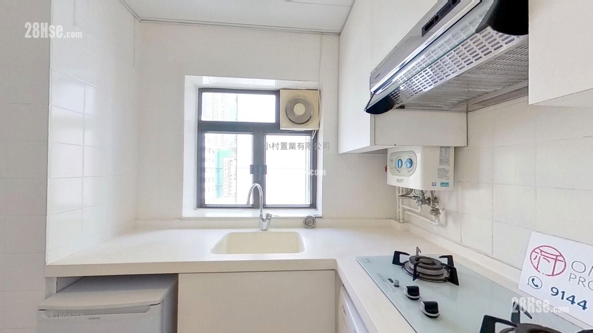 厨房: 名仕阁 租盘 开放式间隔 , 1 浴室 315 平方尺