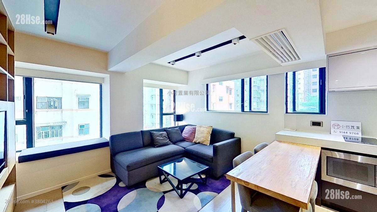 living room: 15 St. Francis Street Rental 1 Bedroom , 1 Bathroom 386 ft²