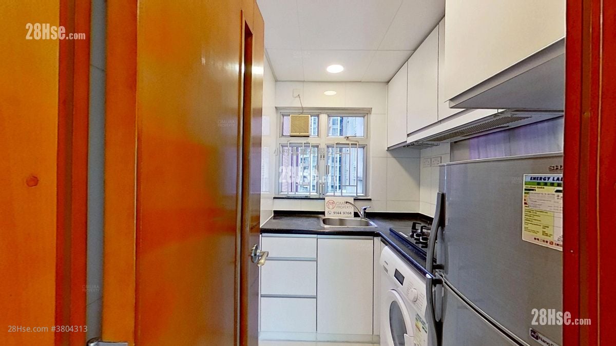 kitchen: Tung Tze Terrace Rental 1 Bedroom , 1 Bathroom 344 ft²