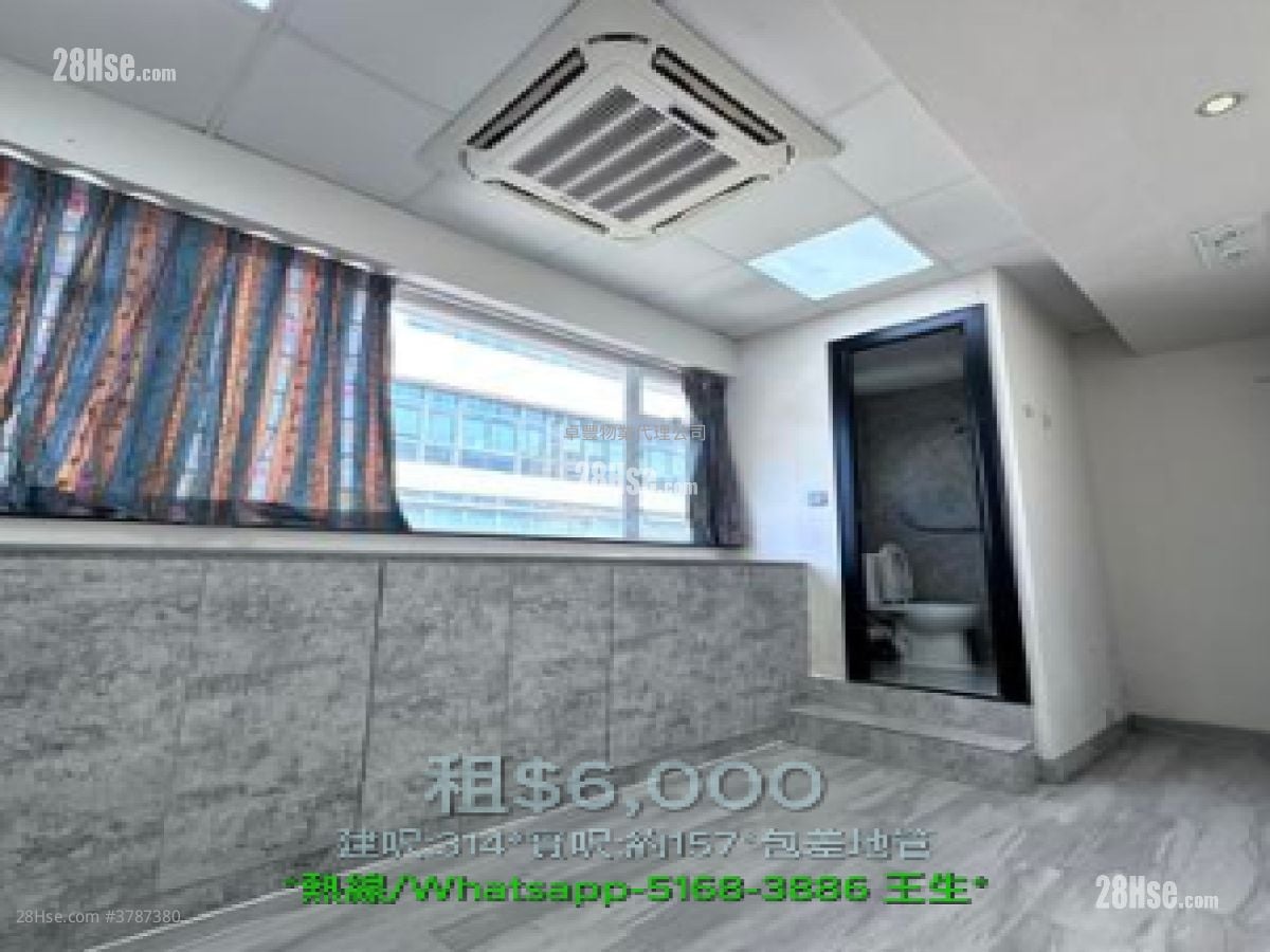 百美工业大厦 租盘 开放式间隔 , 1 厕所 138 平方尺