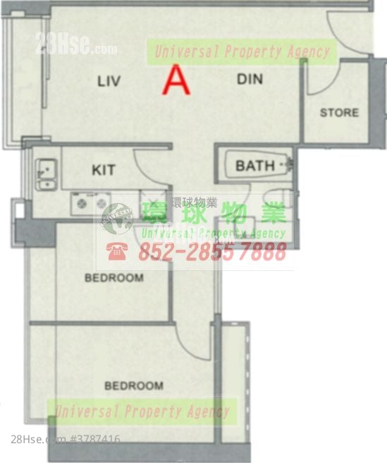 Lexington Hill 租盘 2 房 , 1 浴室 588 平方尺