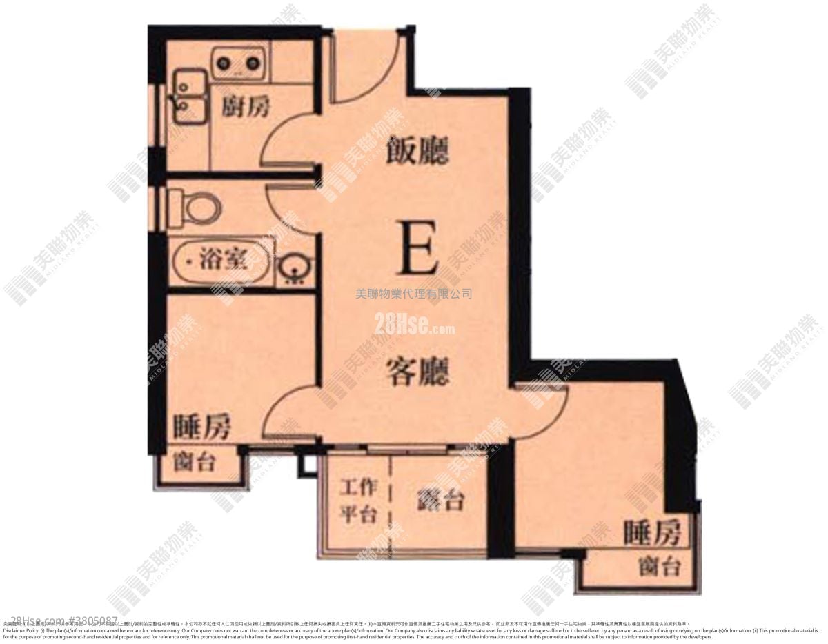 The Grandiose Sell 2 Bedrooms , 1 Bathroom 439 ft²