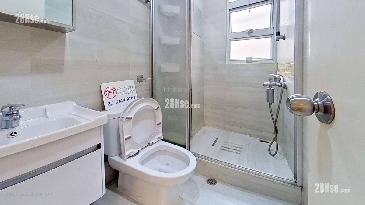 浴室: 有馀楼 租盘 2 房 , 1 浴室 337 平方尺