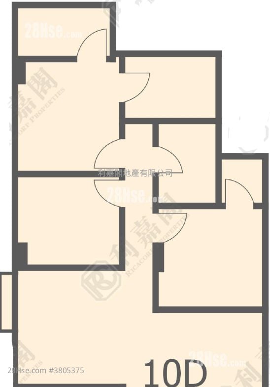 美孚新邨 售盘 3 房 , 2 浴室 906 平方尺
