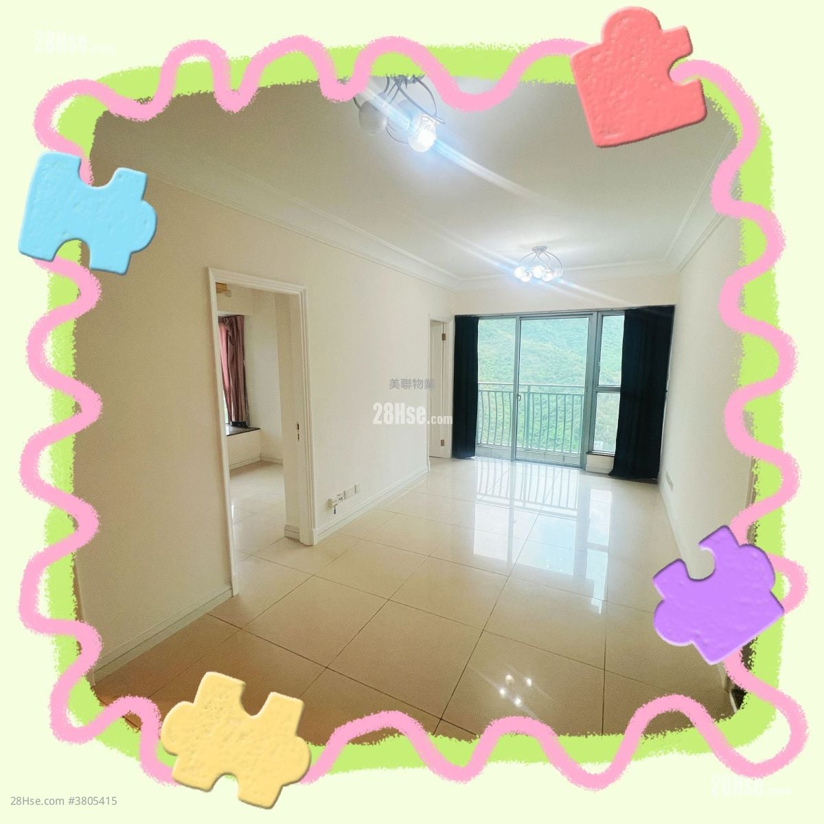 厅: 映湾园 租盘 2 房 , 1 浴室 553 平方尺