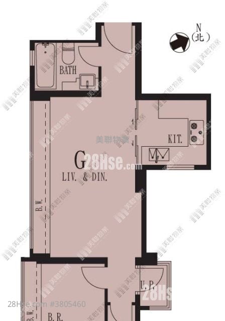 The Beaumount Sell 2 Bedrooms , 1 Bathroom 504 ft²