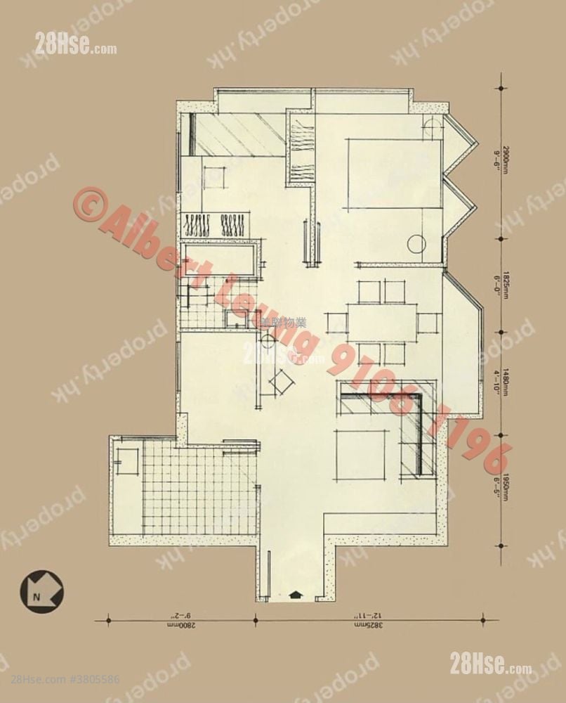好运中心 售盘 2 房 , 1 浴室 443 平方尺