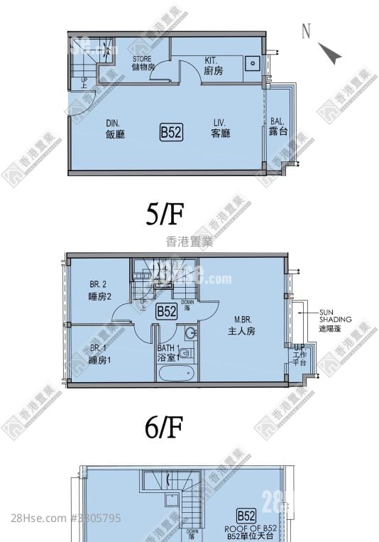 龍譽 租盤 3 房 , 2 浴室 901 平方呎