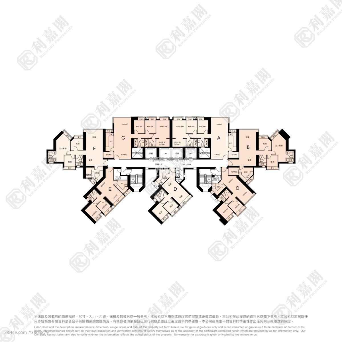 港景峰 售盘 3 房 , 2 浴室 899 平方尺
