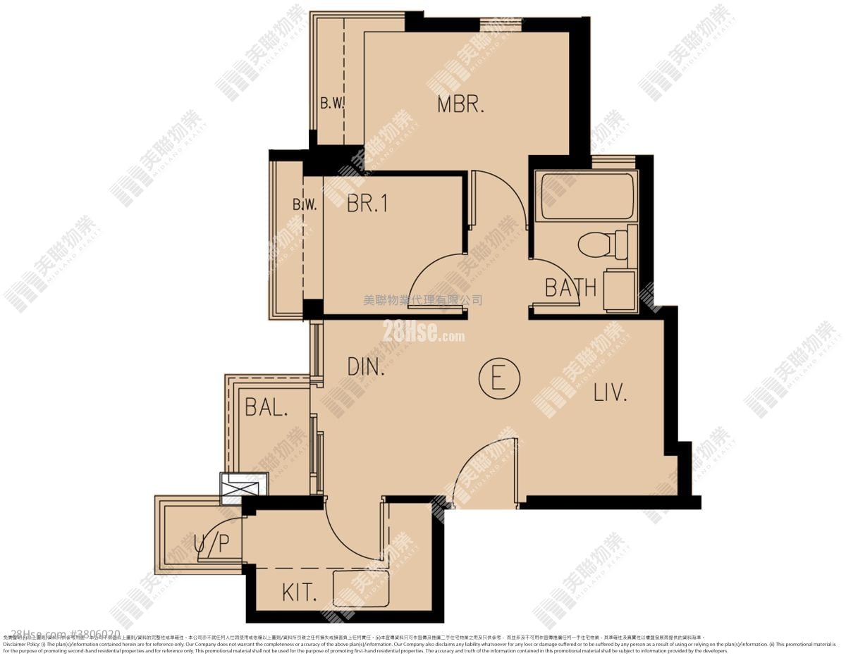 瓏門 售盤 2 房 475 平方呎
