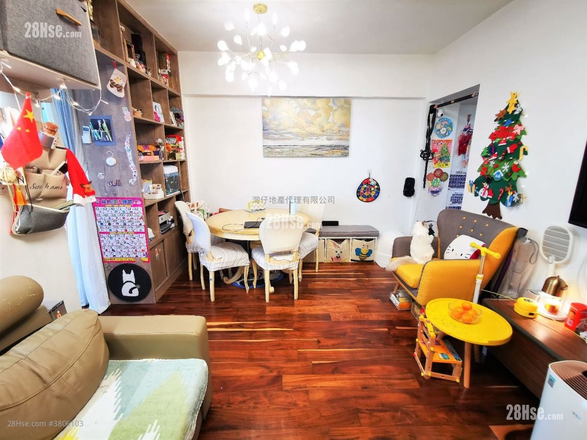 濂风大厦 租盘 3 房 , 2 浴室 646 平方尺