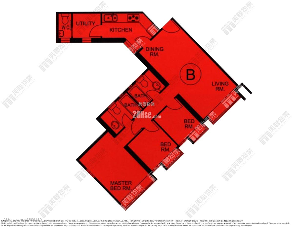 将军澳广场 租盘 3 房 , 2 浴室 761 平方尺