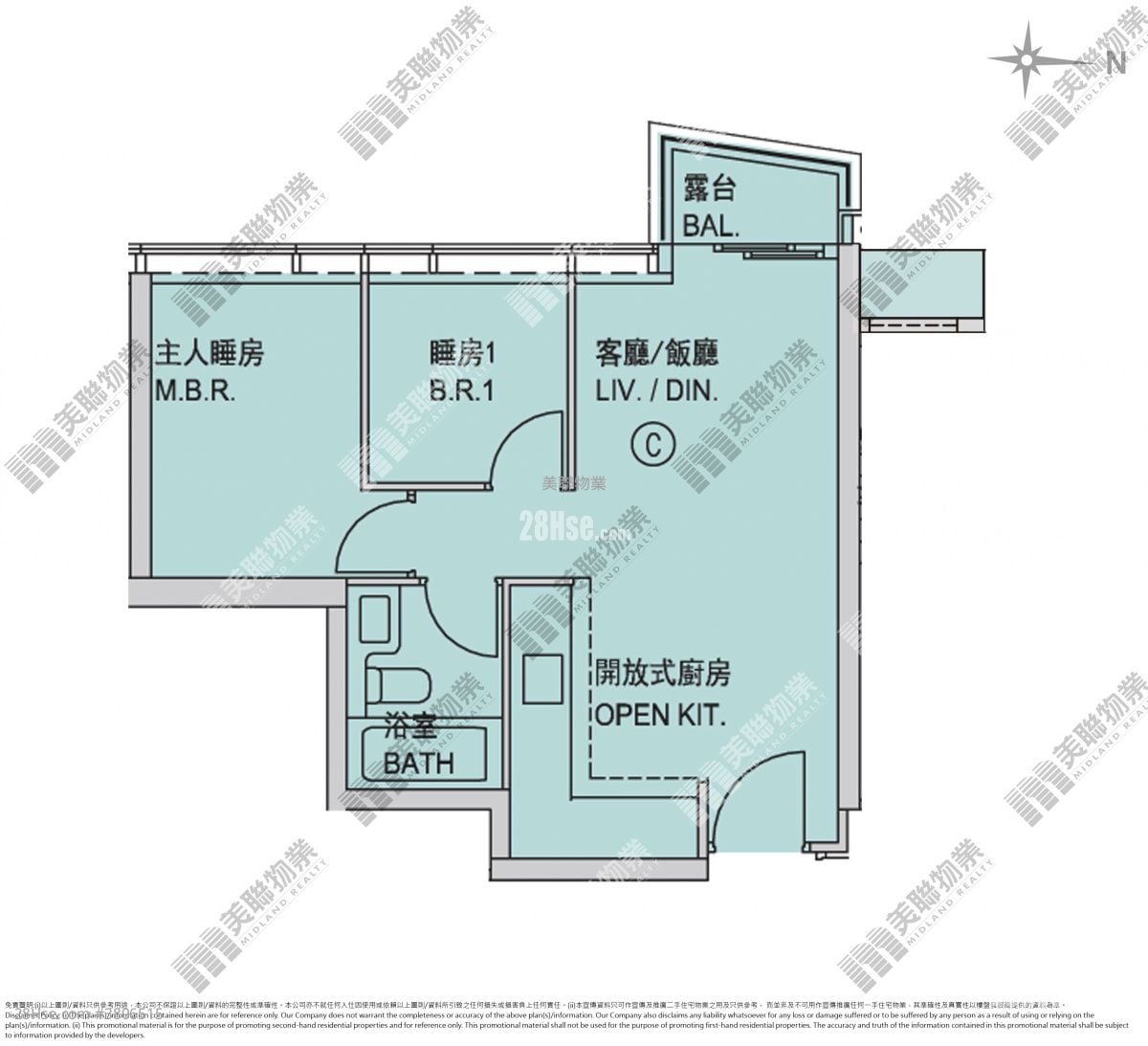 SAVANNAH 售盘 2 房 , 1 浴室 464 平方尺