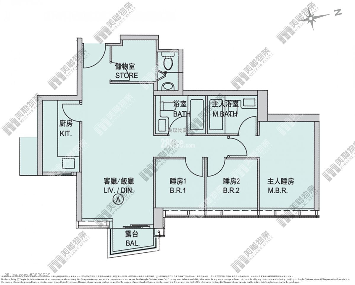 SAVANNAH 售盘 3 房 , 2 浴室 748 平方尺