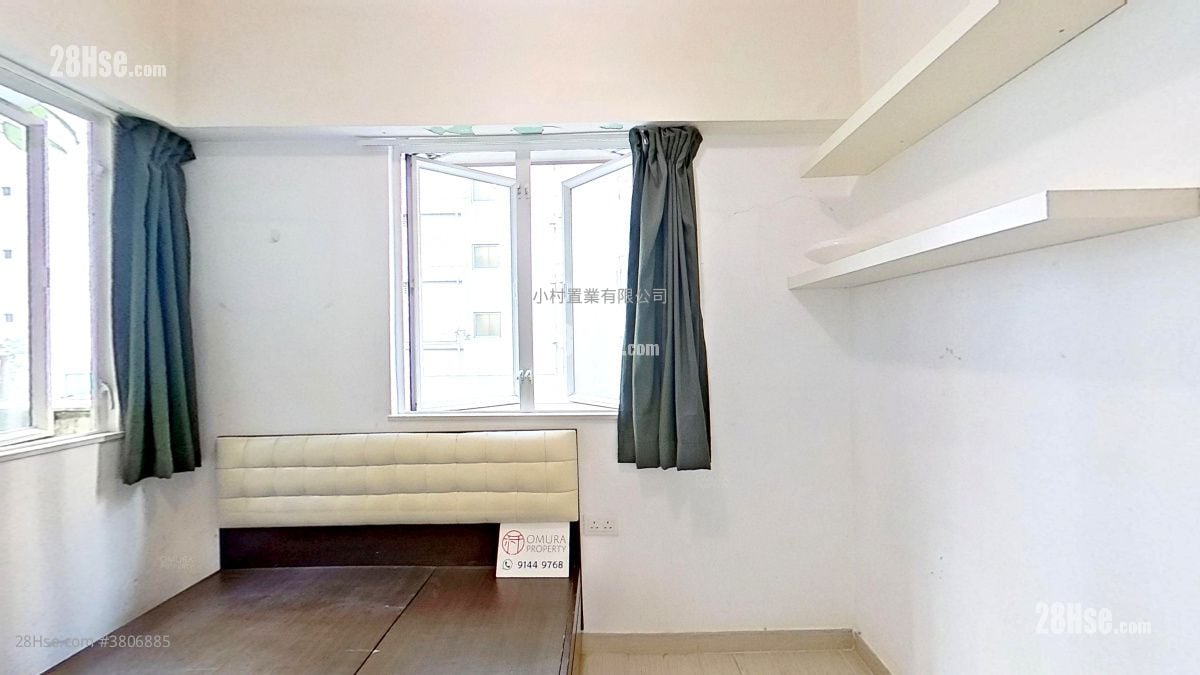 主人房: 高街81-85号 租盘 2 房 , 1 浴室 470 平方尺