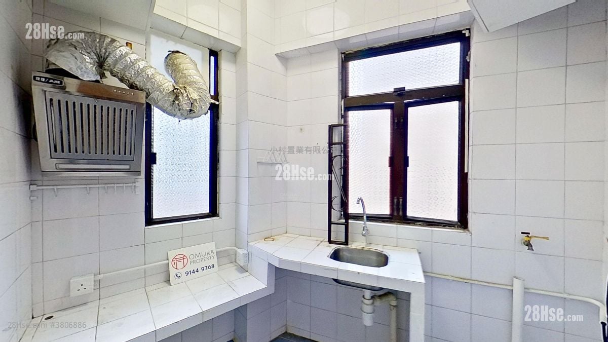 厨房: 薄扶林道10-14号 租盘 2 房 , 1 浴室 336 平方尺