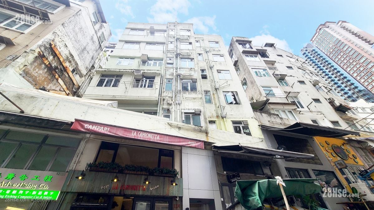 building outlook: Wai Yuen Building Rental 1 Bedroom , 1 Bathroom 219 ft²