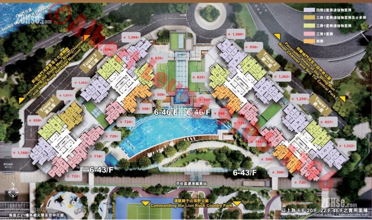 溱岸8号 售盘 3 房 , 2 浴室 729 平方尺