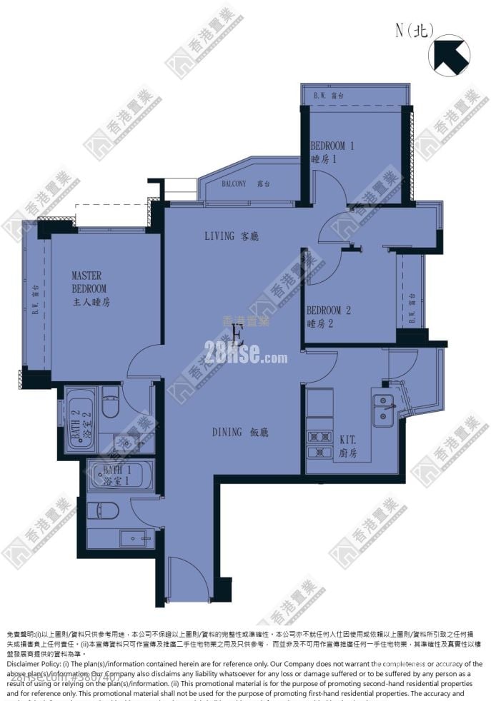 丰滙 售盤 3 房 , 2 浴室 708 平方呎