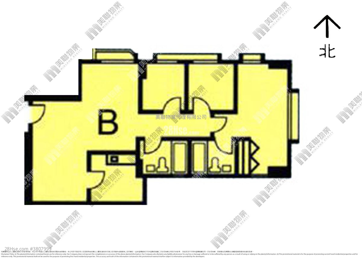 太古城 售盘 3 房 , 2 浴室 785 平方尺