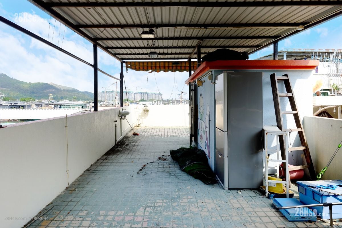 天台: 元崗村 售盤 2 房 , 1 浴室 530 平方呎