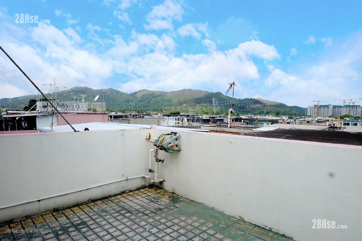 天台: 元崗村 售盤 2 房 , 1 浴室 530 平方呎