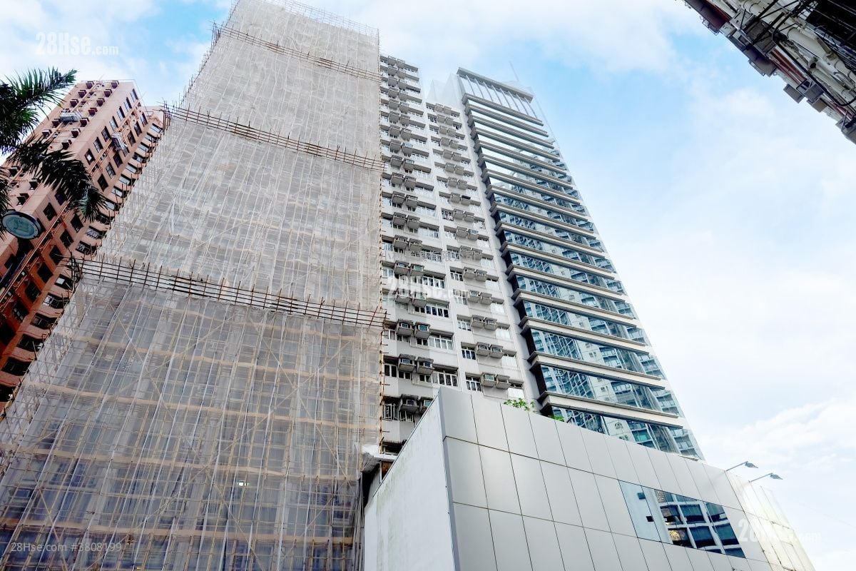 大厦外观: 景香楼 租盘 2 房 , 1 浴室 552 平方尺